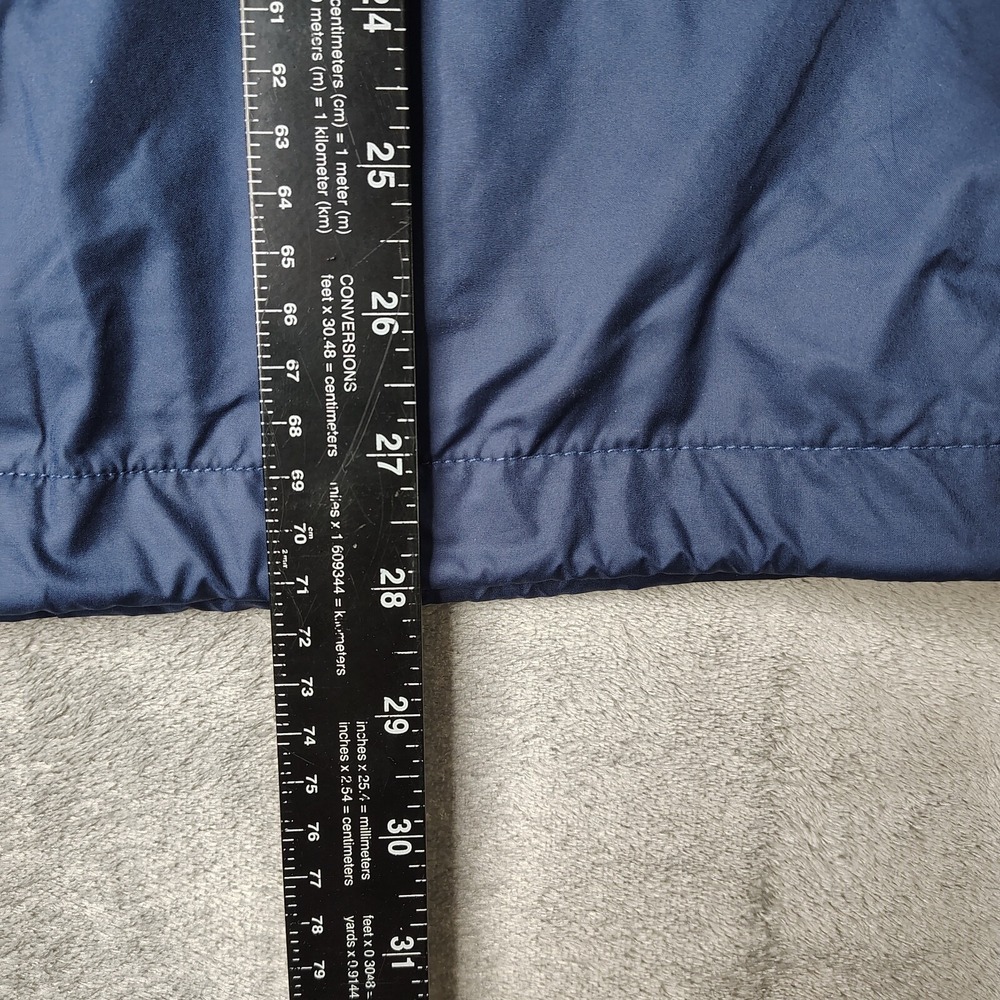 Nike Coaches Jacket Mens S Navy Blue Solid Loose Fit Jersey Lined Snap Front - Picture 12 of 15